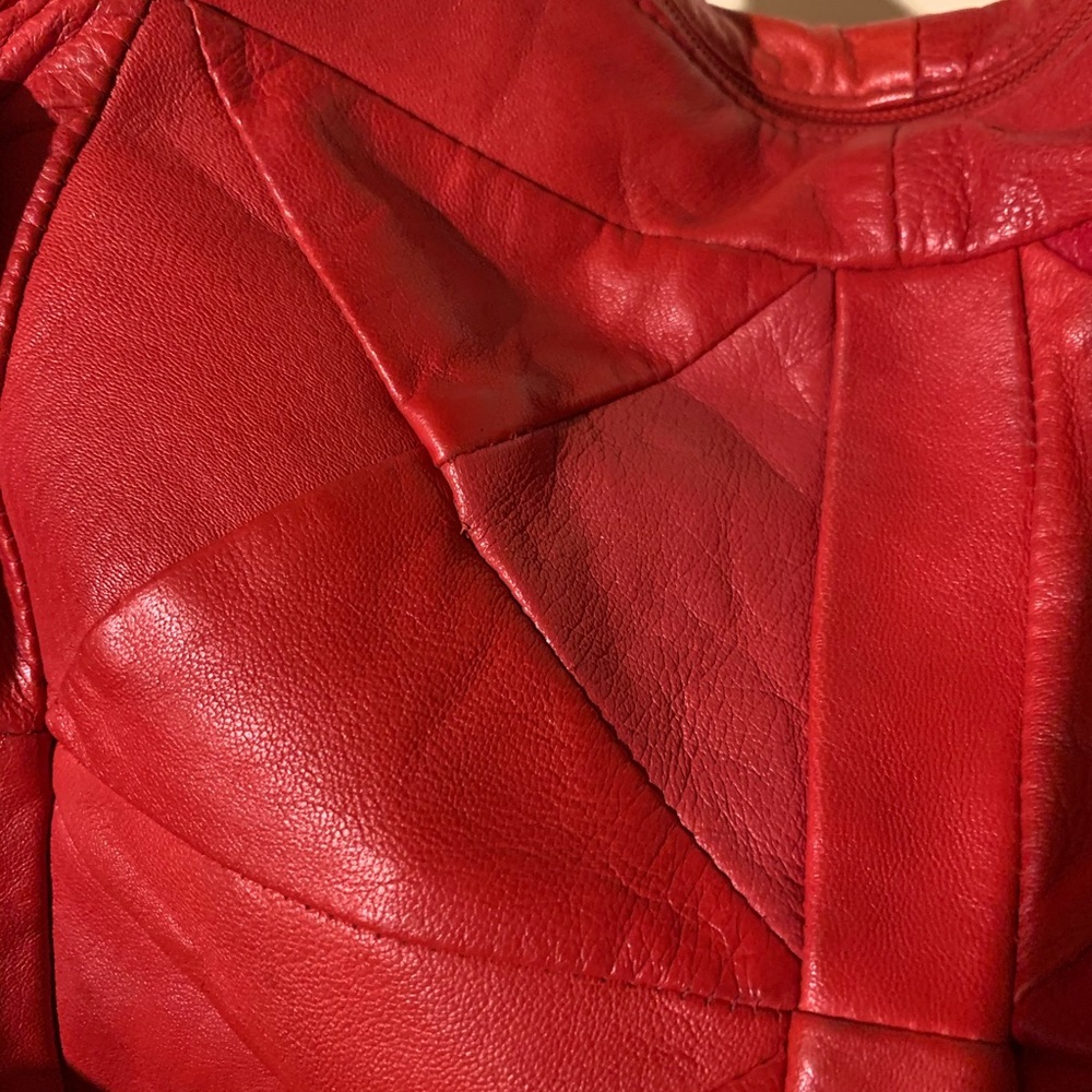 Vintage Patchwork Real Leather Crossbody Bag Hot - image 3